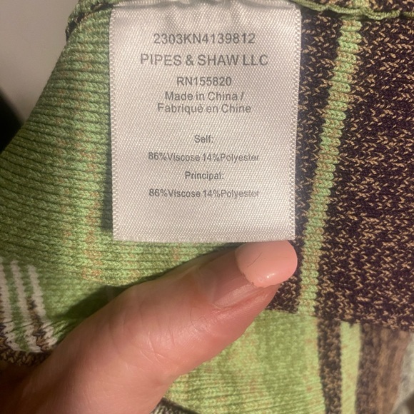 NWOT Veronica Beard $298 Velza halter knit green brown striped tank halter top L - Picture 4 of 9